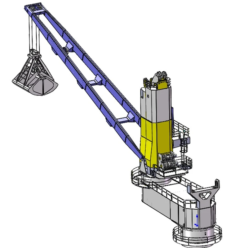 Eccentric Deck Crane operating on offshore supply vessel