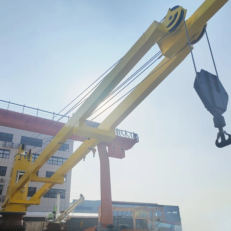 wire luffing offshore crane